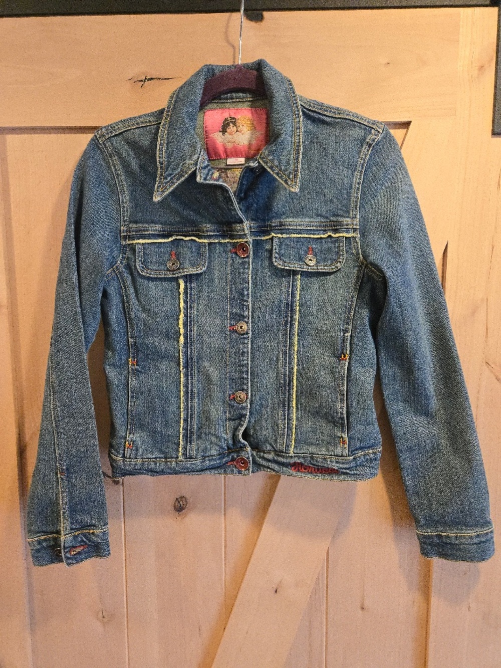 Vintage Fiorucci Denim Jacket, Size Medium, Y2K